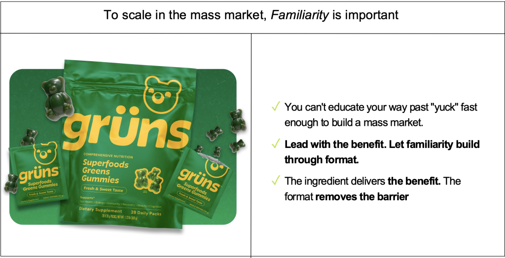 Grüns why it scales
